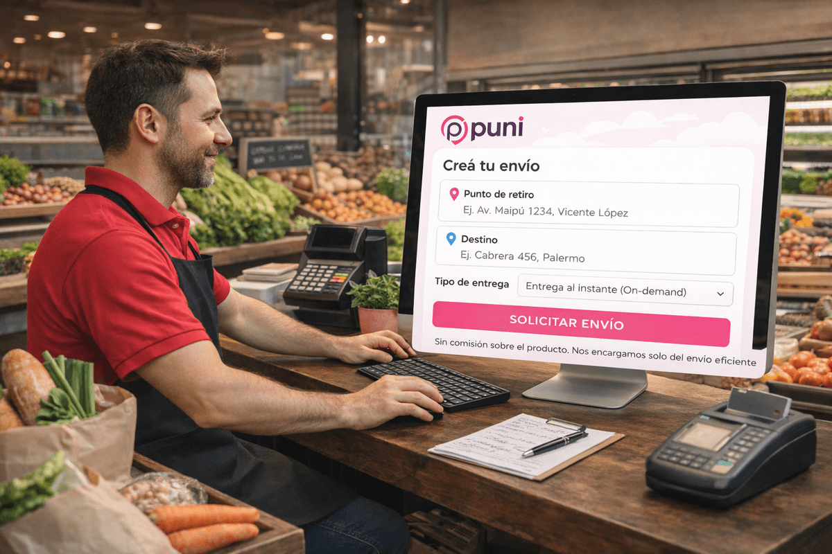 Crear envío en Puni